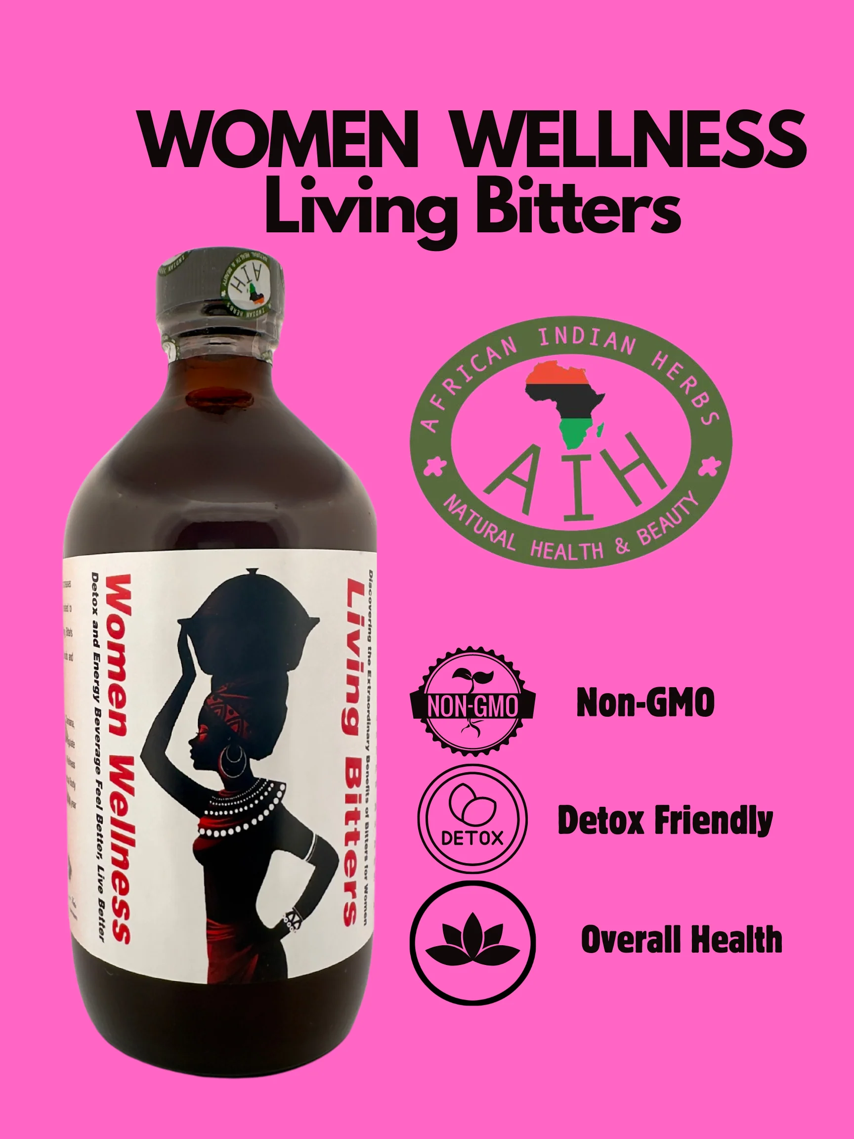 Women Wellness Living Bitters - 16 oz Bottle